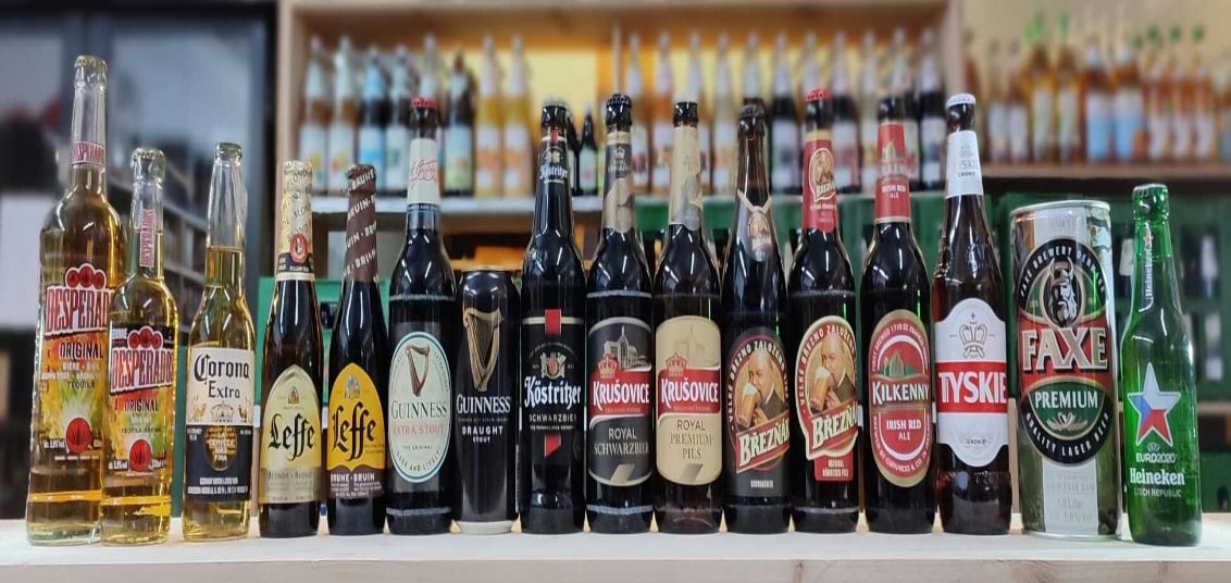 Internationale Biere im Markt