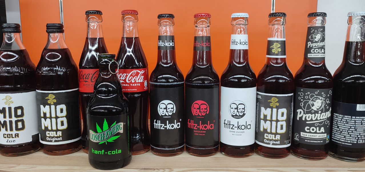 Unser Cola &  Kola Sortiment